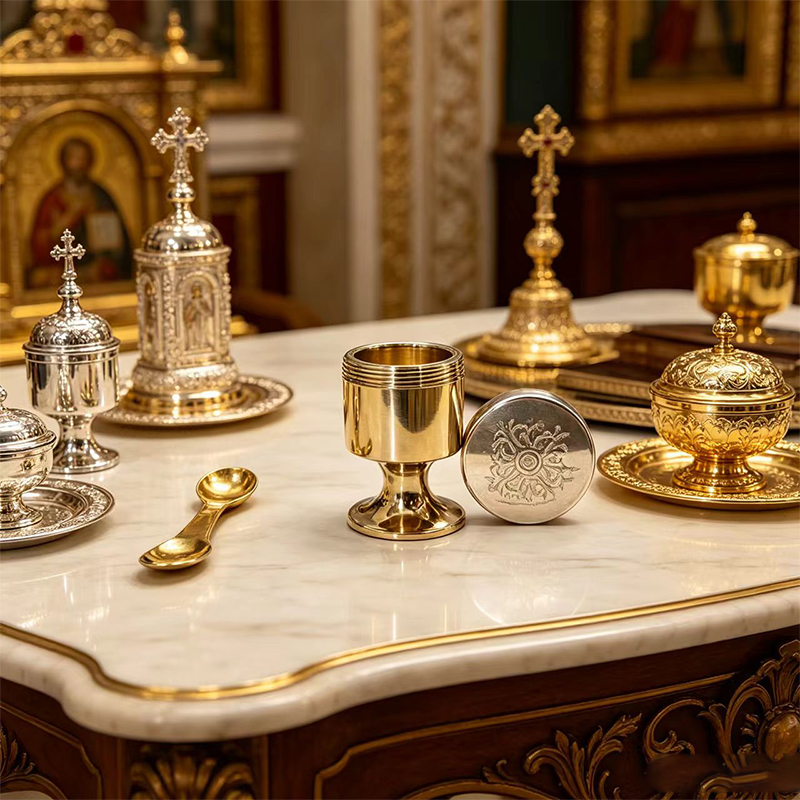 Nowy 2026 Prawosławny Kielich  – Gold Cutlery Flatware recenzja i cena