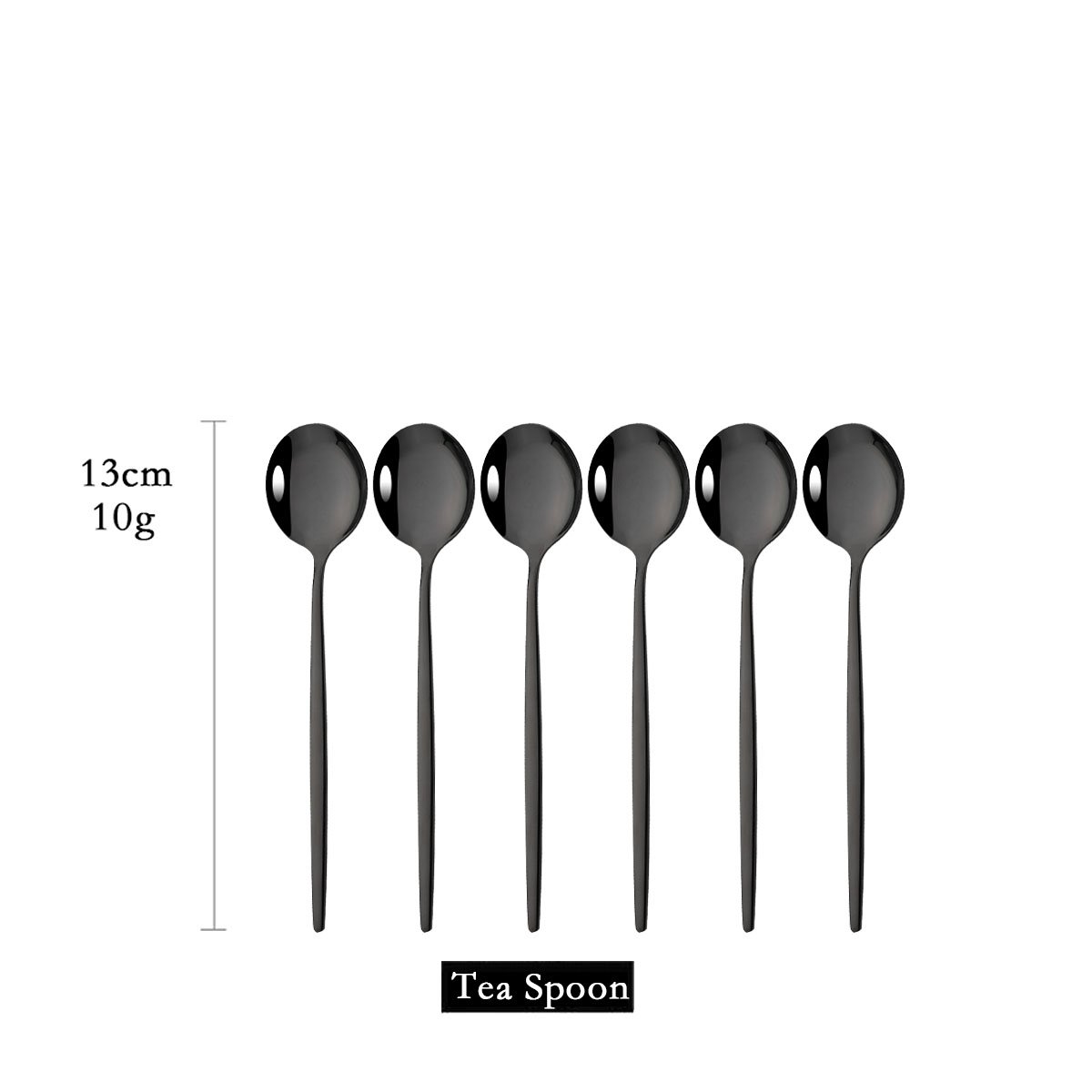 6 szt. Mini łyżki do mieszania – Gold Cutlery Flatware recenzja i cena