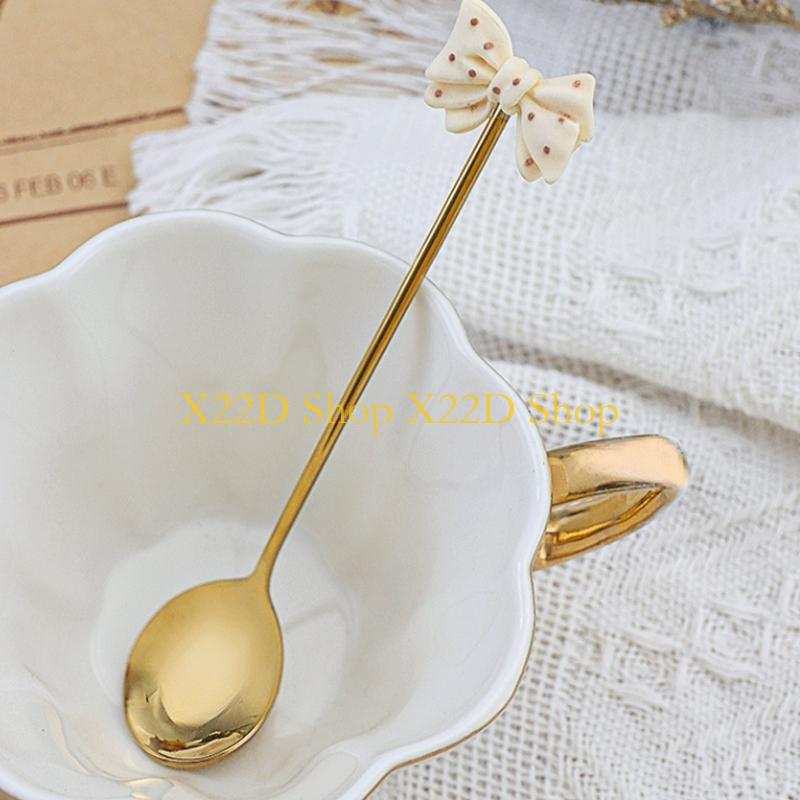 X22D Nierdzewna łyżka deserowa – Gold Cutlery Flatware recenzja i cena