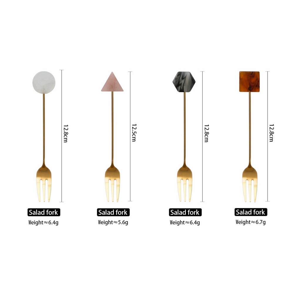 4 szt. Łyżeczka zestaw widelcó – Gold Cutlery Flatware recenzja i cena