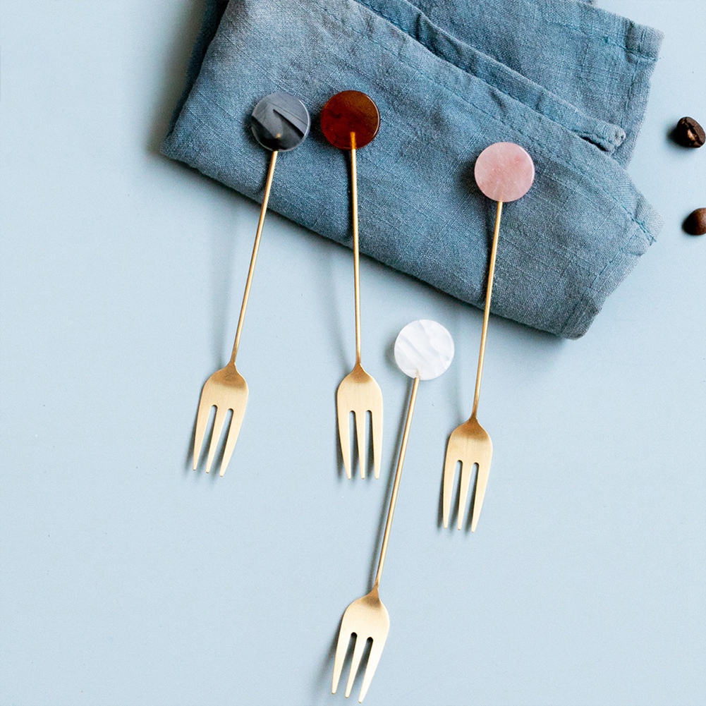4 szt. Łyżeczka zestaw widelcó – Gold Cutlery Flatware recenzja i cena